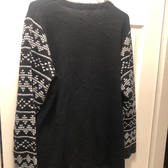 Holiday Time Christmas Sweater Reindeer Party Pullover Multicolor Sz 1X(16W/18W) - Picture 7 of 13